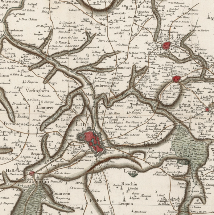 Carte de Cassini - XVIIIe siècle