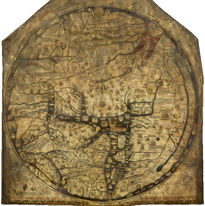 Mappa mundi de Hereford - Richard de Haldingham et Lafford, XIIIe siècle