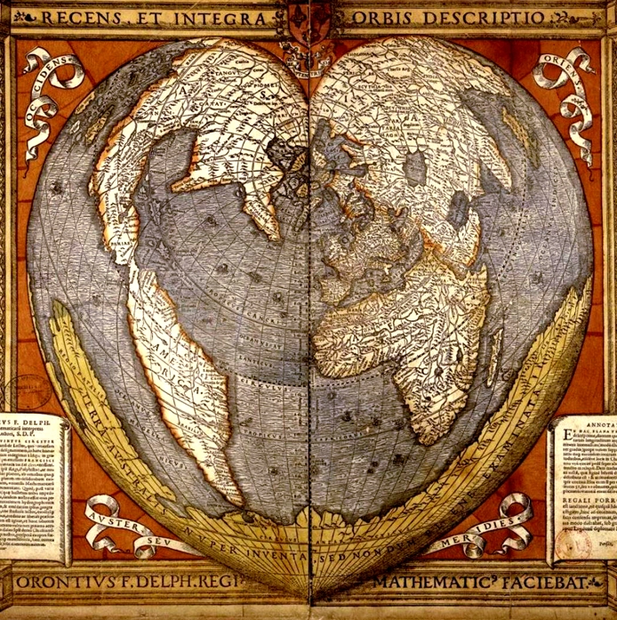 Recens et integra orbis descriptio - Oronce Fine, 1536