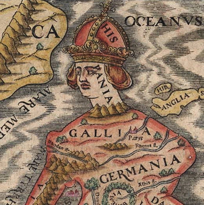 Europa Regina, Cosmographia - Sebastian Munster, 1544