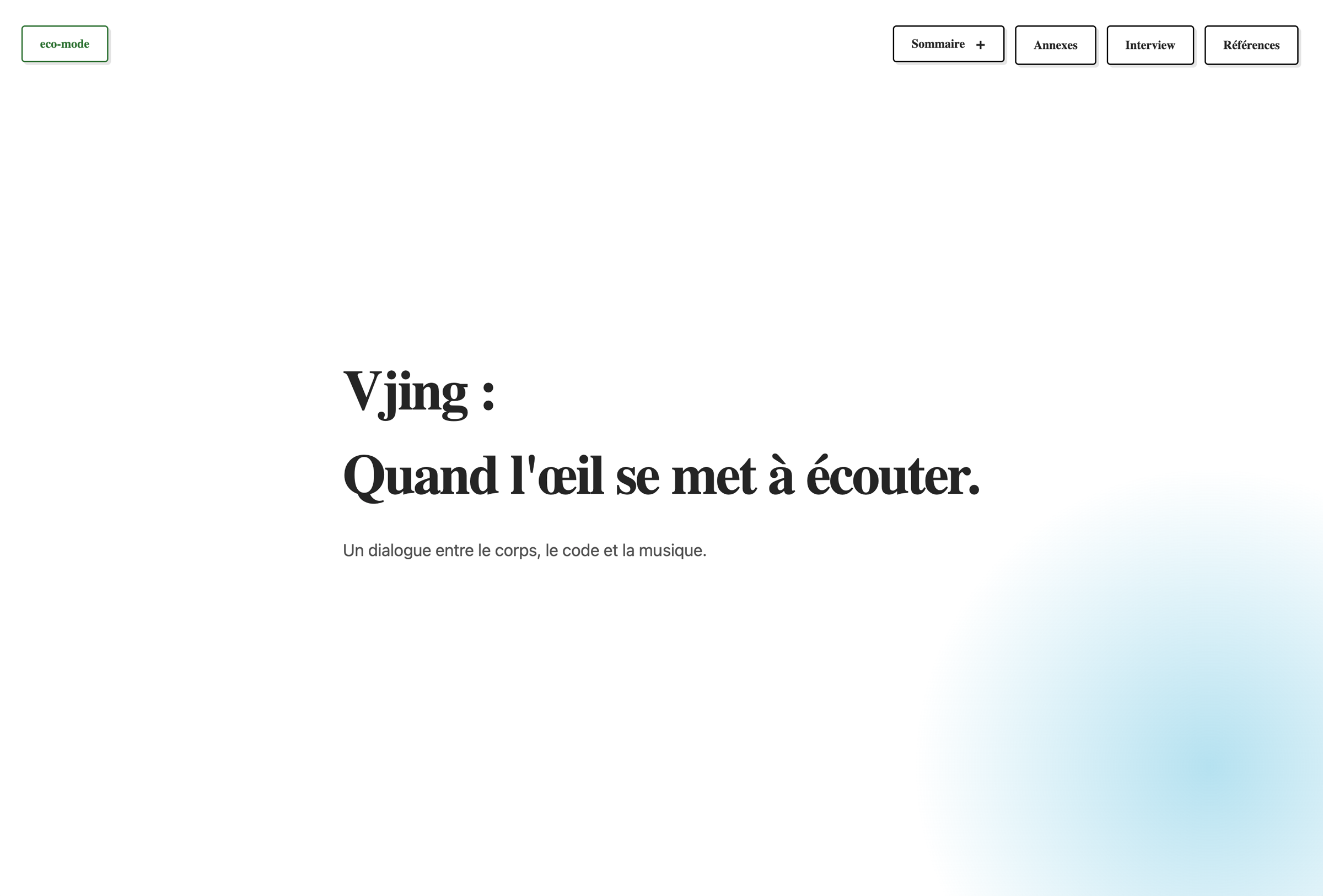 le mémoire et le projet en ligne d'océane valcke